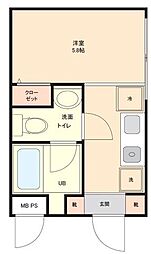GRACIA三ノ輪 ワンルームの間取図画像