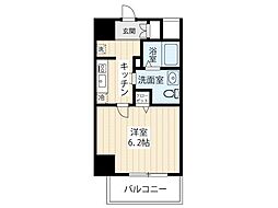 ジェノヴィア京成立石2スカイガーデン 1Kの間取図画像