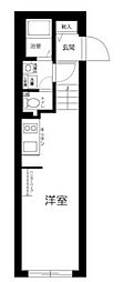 LiveFlat蔵前 ワンルームの間取図画像