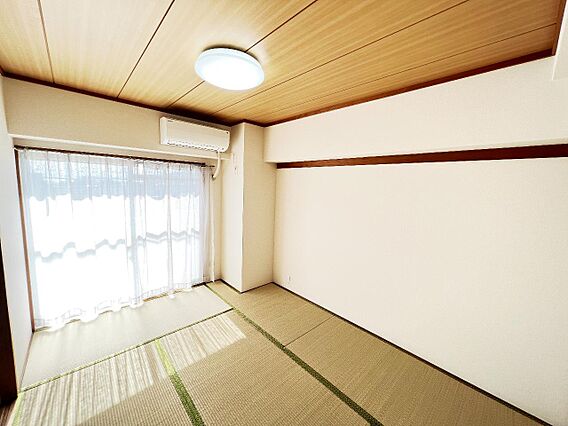 約6帖の和室で...