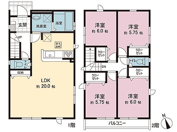 間取りを拡大表示