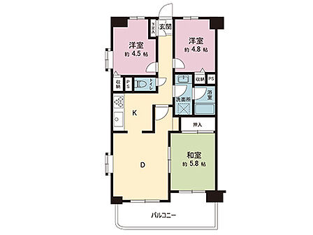 3LDK 間取り