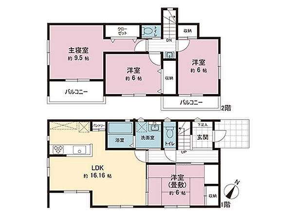 間取りを拡大表示