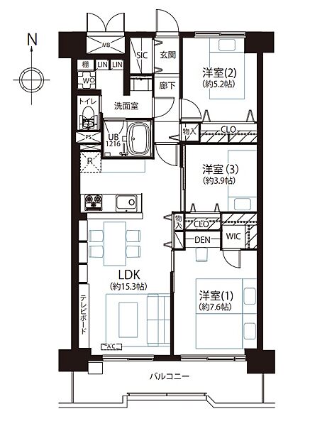 間取りを拡大表示