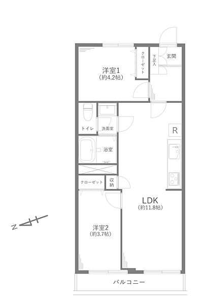 間取りを拡大表示