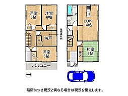 尼崎市水堂町2丁目　中古一戸建て 5LDKの間取り