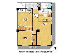間取図画像 2LDK