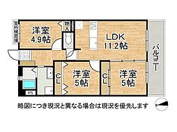 シティパーク武庫之荘 3LDKの間取図画像