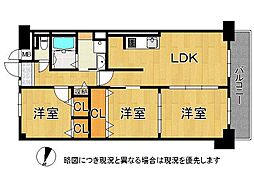 伊丹レックスマンション 3LDKの間取図画像