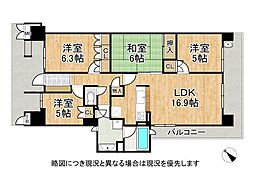 グランドメゾン伊丹池尻リテラシティ 4LDKの間取図画像