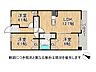 間取り：全居室収納！カウンターキッチンでリビングを見渡せる3LDKの間取りです
