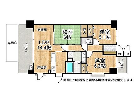 3LDK 間取り