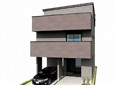 外観:【外観パース】ZEH水準省エネ住宅にて、冬はあたたかく、夏は涼しいお家に 外観:【外観パース】ZEH水準省エネ住宅にて、冬はあたたかく、夏は涼しいお家に