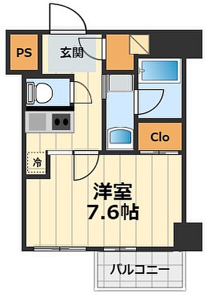 プレシャスハーモニー八王子 511｜東京都八王子市八日町(賃貸マンション1K・5階・26.18㎡)の写真 その2