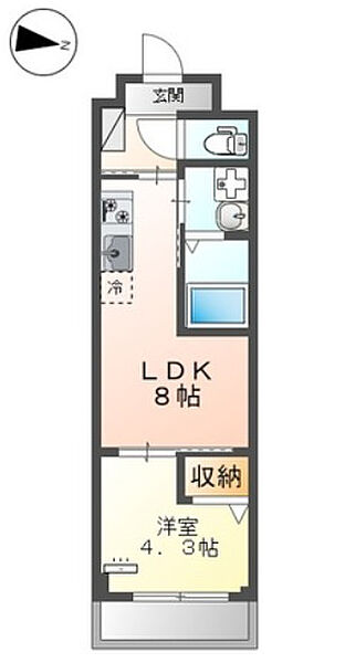 PRESI MARUTOMO 302｜東京都八王子市石川町(賃貸マンション1LDK・3階・31.35㎡)の写真 その2