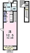 フォンターナベル 206 ｜ 東京都福生市加美平1丁目8-1（賃貸アパート1R・2階・35.96㎡） その2