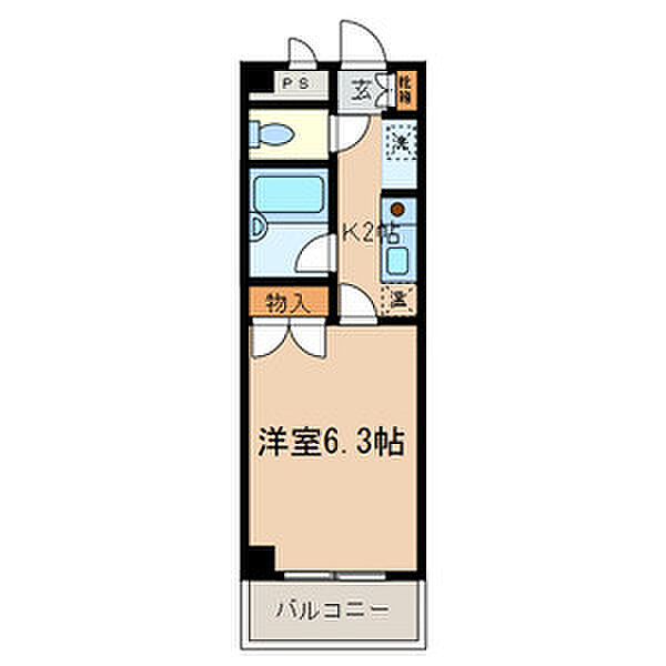ビレッジコア八王子 219｜東京都八王子市小比企町(賃貸マンション1K・2階・21.06㎡)の写真 その2