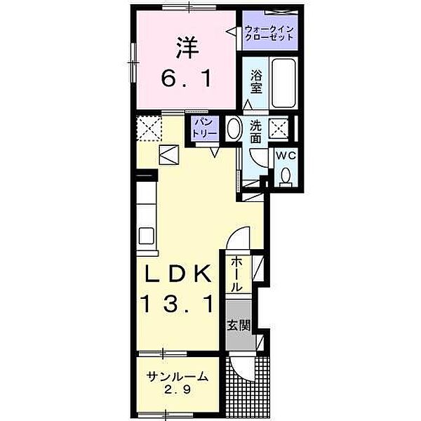 ニヤベータ 102｜東京都町田市山崎町(賃貸アパート1LDK・1階・51.69㎡)の写真 その2