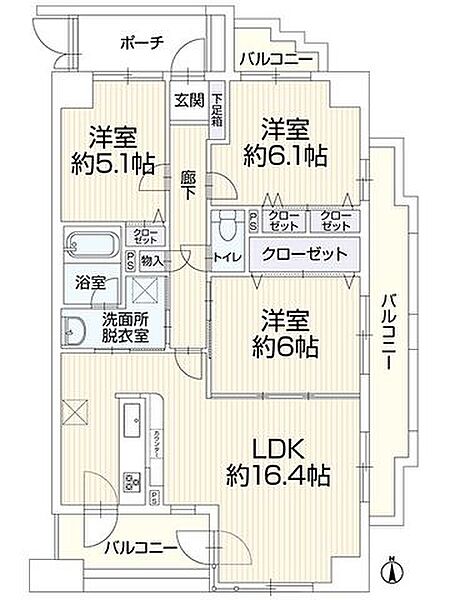 間取りを拡大表示