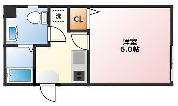 スイング白楽 103｜神奈川県横浜市神奈川区白楽(賃貸アパート1K・1階・20.14㎡)の写真 その2