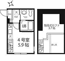 ハーミットクラブハウス鶴見  ｜ 神奈川県横浜市鶴見区東寺尾中台（賃貸アパート1R・2階・16.71㎡） その2