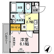 メゾンベール18  ｜ 神奈川県川崎市川崎区元木1丁目（賃貸アパート1K・2階・23.65㎡） その2