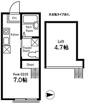 ヒルスミキ妙蓮寺  ｜ 神奈川県横浜市港北区篠原東2丁目（賃貸アパート1R・2階・16.56㎡） その2