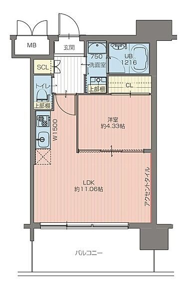 プレジオ荒本新町 0904｜大阪府東大阪市荒本新町(賃貸マンション1LDK・9階・36.37㎡)の写真 その2