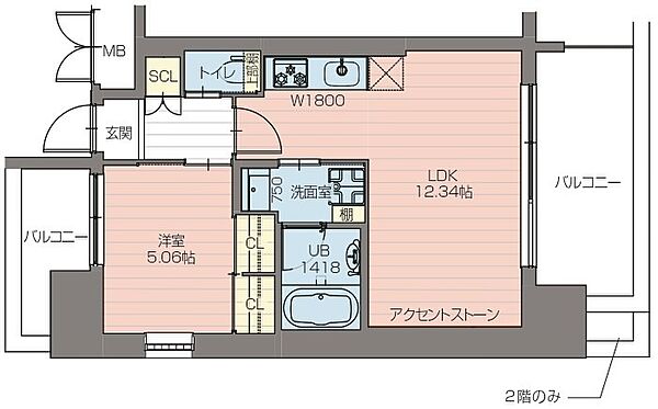 プレジオ阿波座2-8F 0701｜大阪府大阪市西区川口3丁目(賃貸マンション1LDK・7階・41.58㎡)の写真 その2