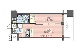 大阪府大阪市住吉区万代東3丁目(住居表示未定)（賃貸マンション1LDK・7階・42.75㎡） その2