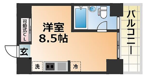 イーストヴィレッジ三宮 ｜兵庫県神戸市中央区琴ノ緒町4丁目(賃貸マンション1R・1階・26.00㎡)の写真 その2