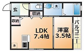 SEAウエストII  ｜ 兵庫県加古川市平岡町新在家（賃貸アパート1LDK・1階・28.16㎡） その2