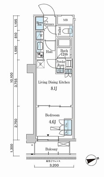 パークアクシス市谷左内町 103｜東京都新宿区市谷左内町(賃貸マンション1LDK・1階・31.28㎡)の写真 その2