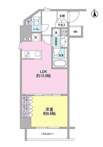 コンフォリア新宿御苑II 701｜東京都新宿区新宿１丁目(賃貸マンション1LDK・7階・40.38㎡)の写真 その2