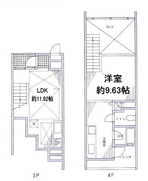 四谷アパートメント 302｜東京都新宿区須賀町(賃貸マンション1LDK・3階・59.12㎡)の写真 その2