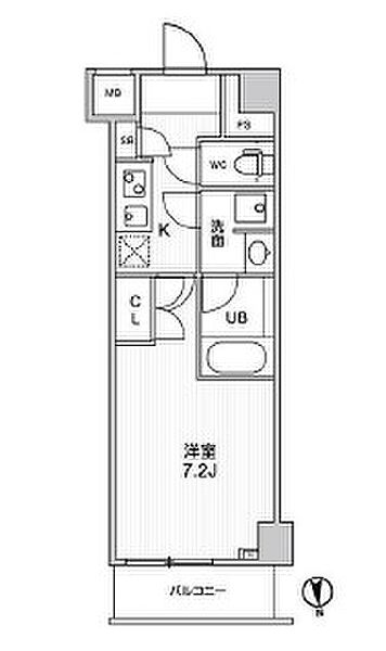 オルタナ神楽坂II（ＡＬＴＥＲＮＡ神楽坂II） 211｜東京都新宿区西五軒町(賃貸マンション1K・2階・25.05㎡)の写真 その2