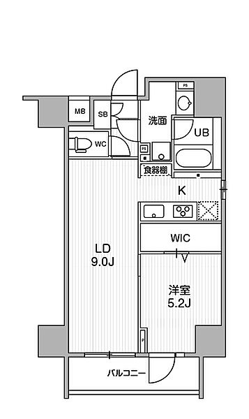 シーズンフラッツ根岸 1401｜東京都台東区根岸５丁目(賃貸マンション1LDK・14階・42.24㎡)の写真 その2