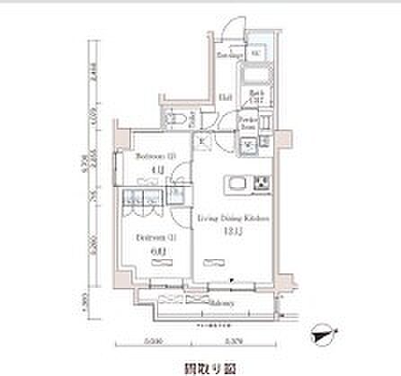 パークアクシス市谷左内町 401｜東京都新宿区市谷左内町(賃貸マンション2LDK・4階・51.77㎡)の写真 その2