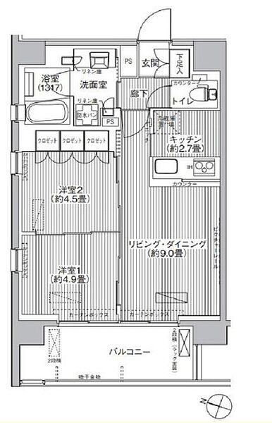 レーヴマニフィック本郷 601｜東京都文京区本郷１丁目(賃貸マンション2LDK・6階・50.10㎡)の写真 その2