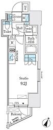 グラシア神保町（GLACIER神保町） 9階ワンルームの間取り