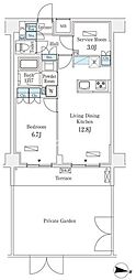ラティエラ中野新井 1SLDKの間取図画像