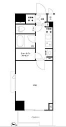 ルーブル市ヶ谷 1Kの間取図画像