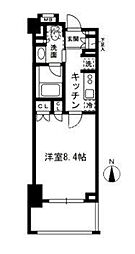 レジディア中落合-B 1Kの間取図画像