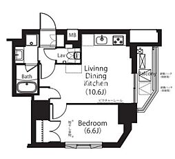 フレンシア文京関口 1LDKの間取図画像