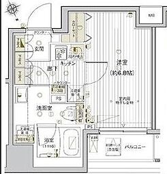 ヴァレッシア早稲田駅前シティ 1Kの間取図画像