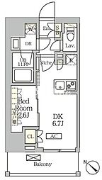 ARKMARK大塚 1DKの間取図画像