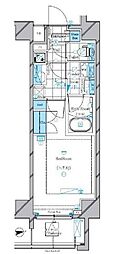ドムス・スタイル神楽坂 1Kの間取図画像