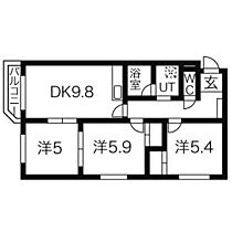 北海道札幌市中央区南十八条西15丁目1-17（賃貸マンション3DK・3階・55.82㎡） その2