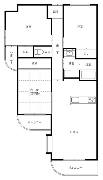 間取りを拡大表示