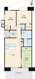 ペルル取手 3LDKの間取図画像